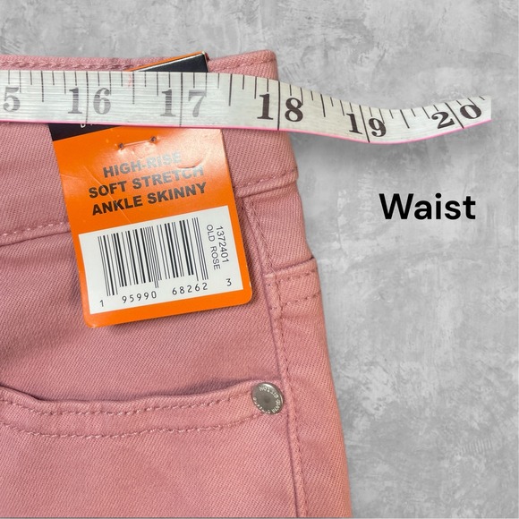 Buffalo David Bitton Womens 16 High-Rise Soft Stretch Ankle Skinny Pants Pink - Picture 5 of 8